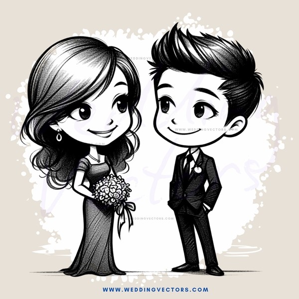 a boy and girl standing next to each other