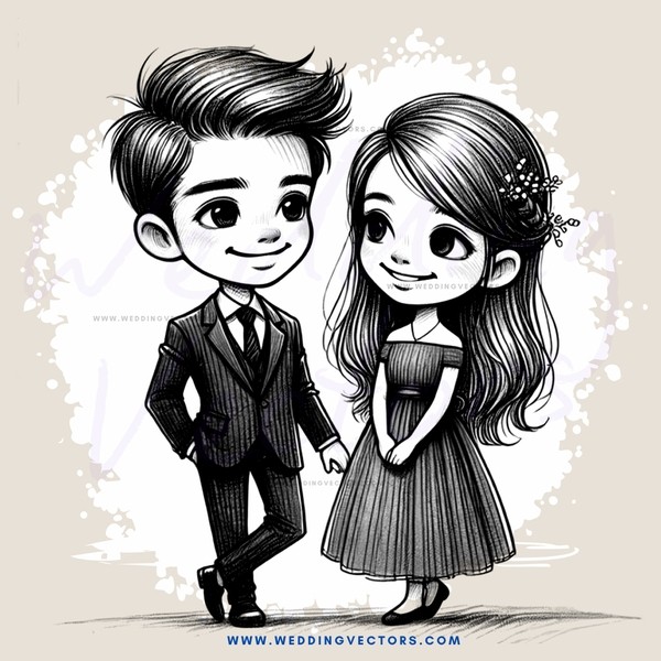 boy and girl smiling together