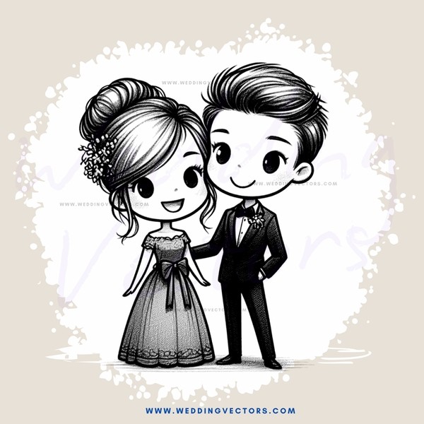 a young couple in formal wear