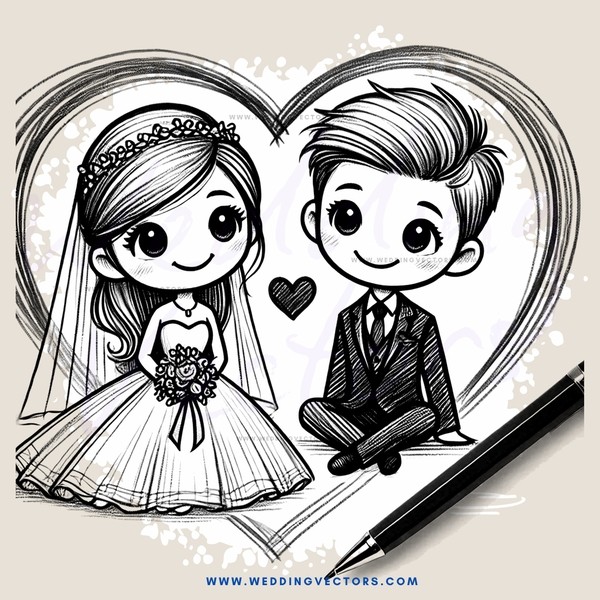 a heartfelt illustration of marriage vows