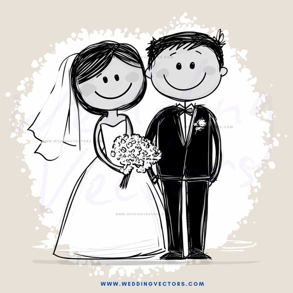 newlyweds smile at each other