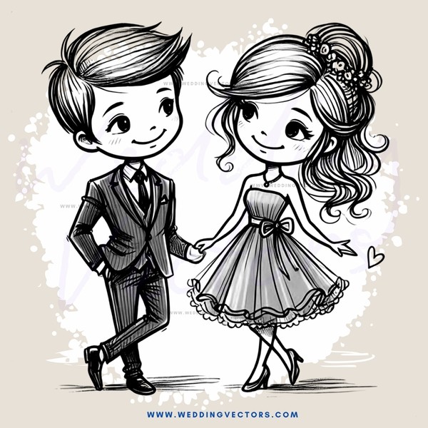 a boy and girl holding hands together