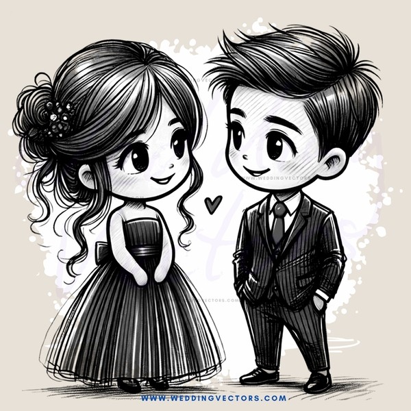 boy and girl standing together