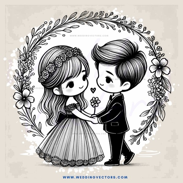 two people embracing in front of an arch
