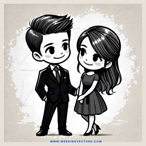boy and girl standing together