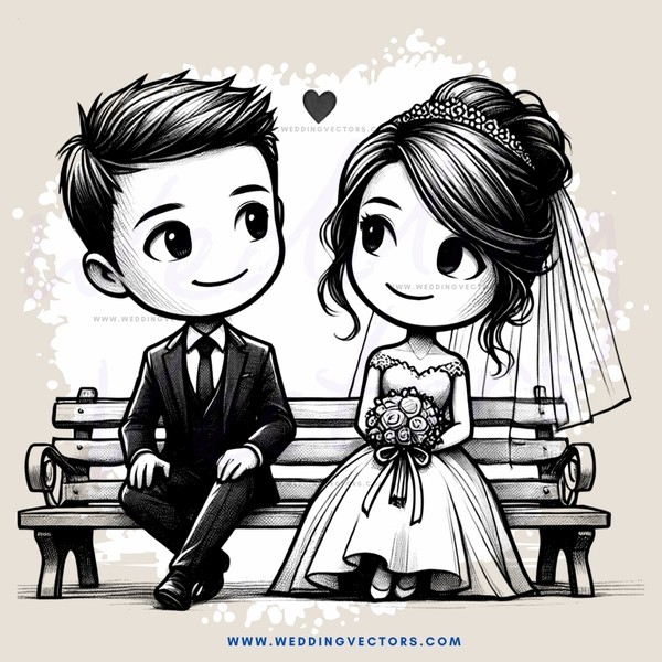 wedding picture of boy and girl