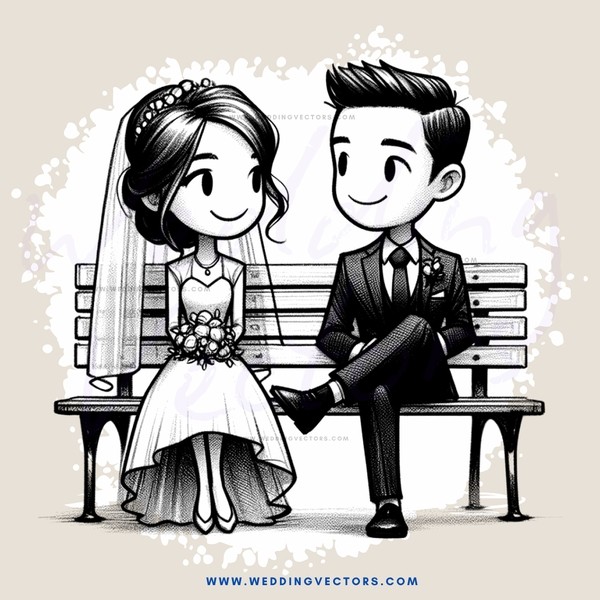 a couple sitting on a bench
