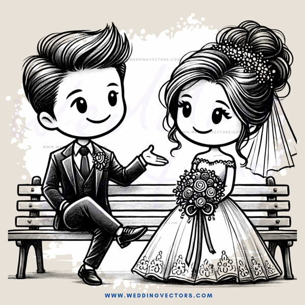 a young couple sitting on a bench
