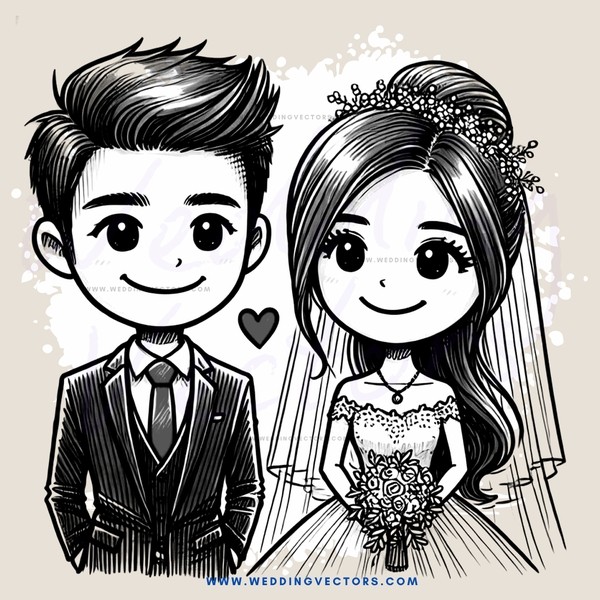 the newlywed couple