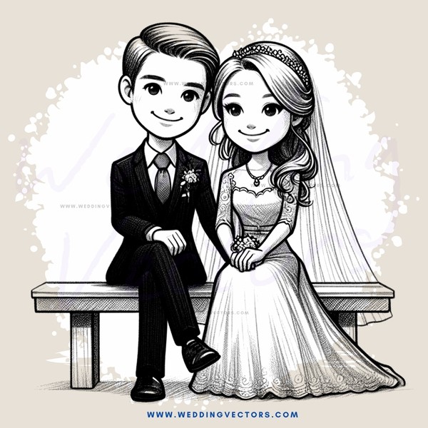 a young couple sitting on a bench