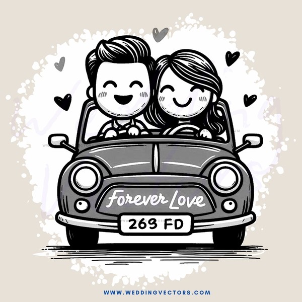 forever love cartoon clip art design