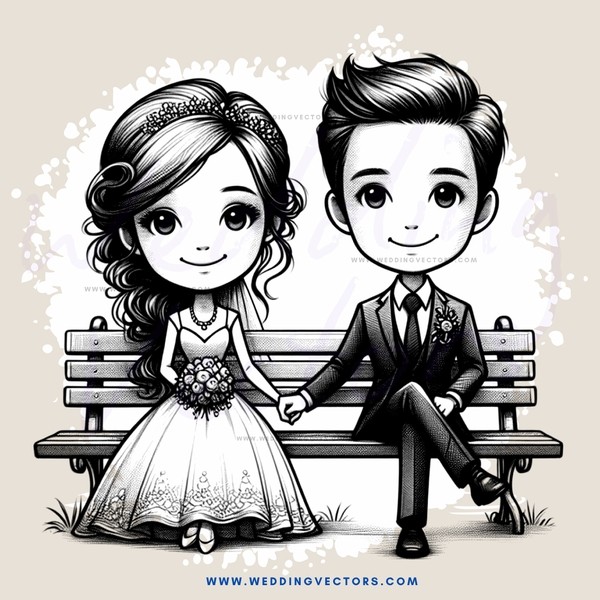 a young couple sitting on a park bench