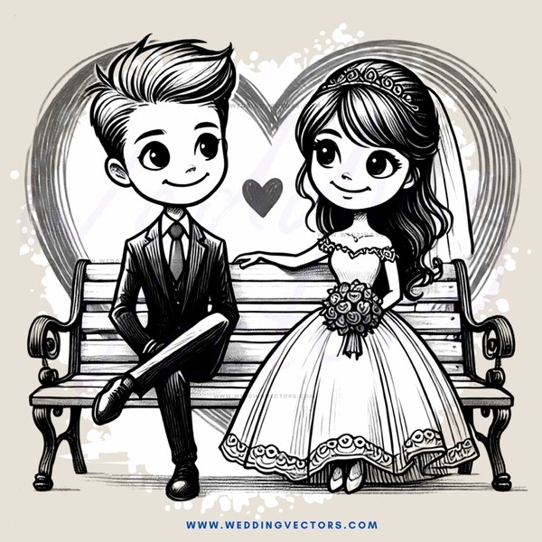 a young couple sitting on a bench