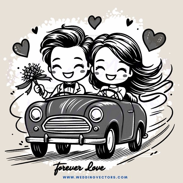 forever love cartoon car