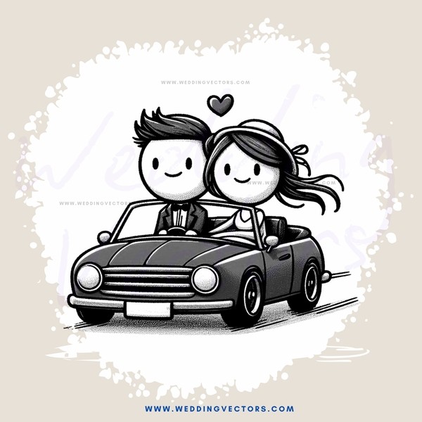 a couple in a car together