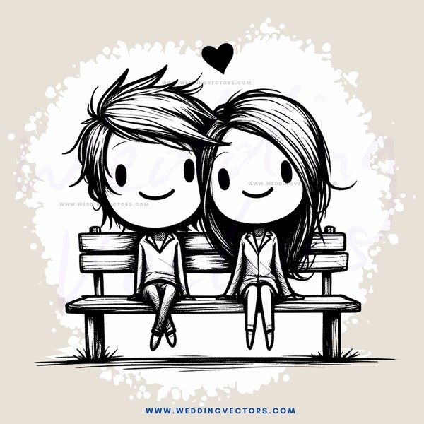 two people sitting on a bench