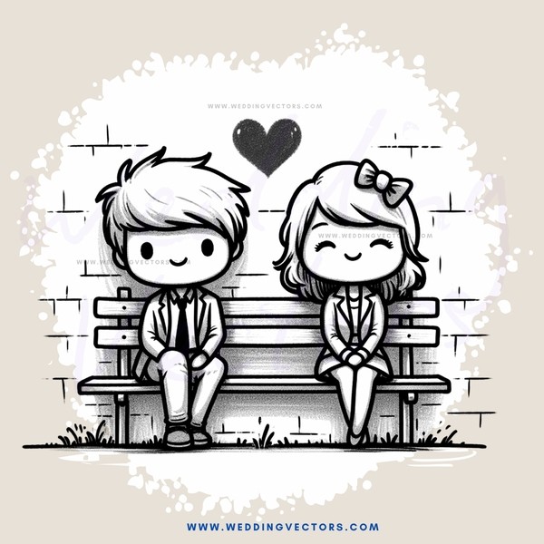 two people sitting on a bench