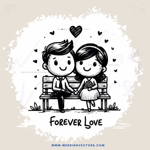 forever love - cartoon poster signature print (signed and numbered limited edition)