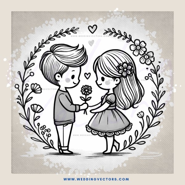 boy and girl hugging