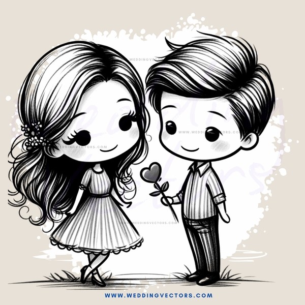 two people holding hands and flowers