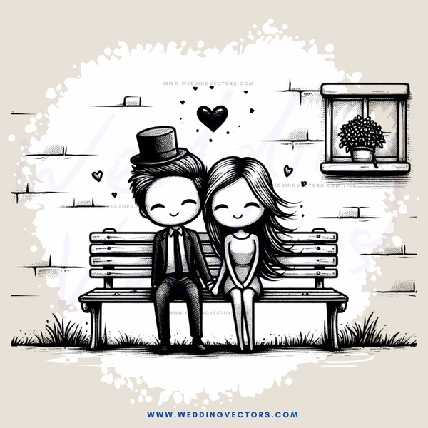 a couple sitting on a bench