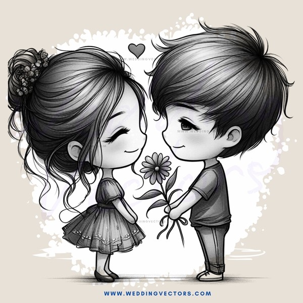boy and girl kissing