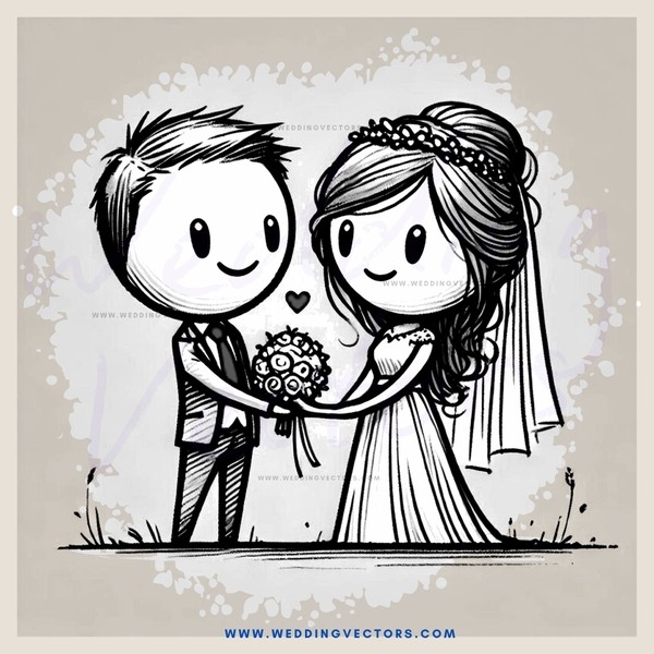 a couple holding flowers
