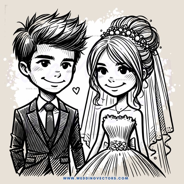 a young couple getting ready for their wedding