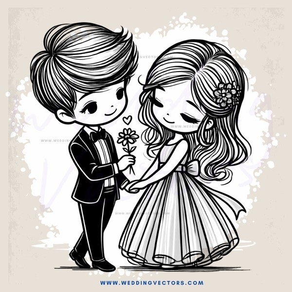 boy and girl standing together