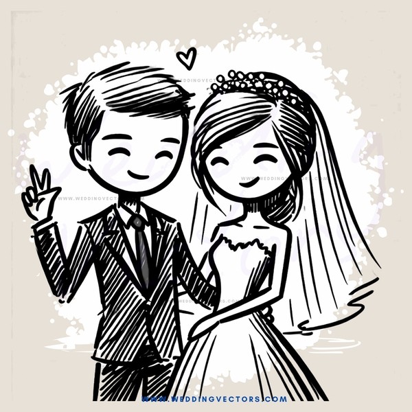 happy couple greeting each other