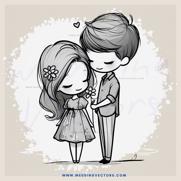boy and girl flower dressing