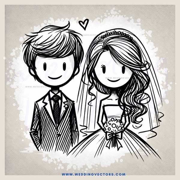 a cartoon man and woman on the same day