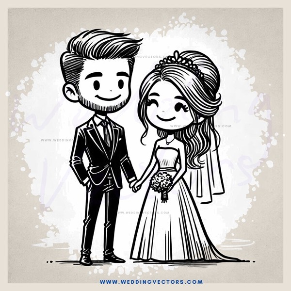 a couple in black and white