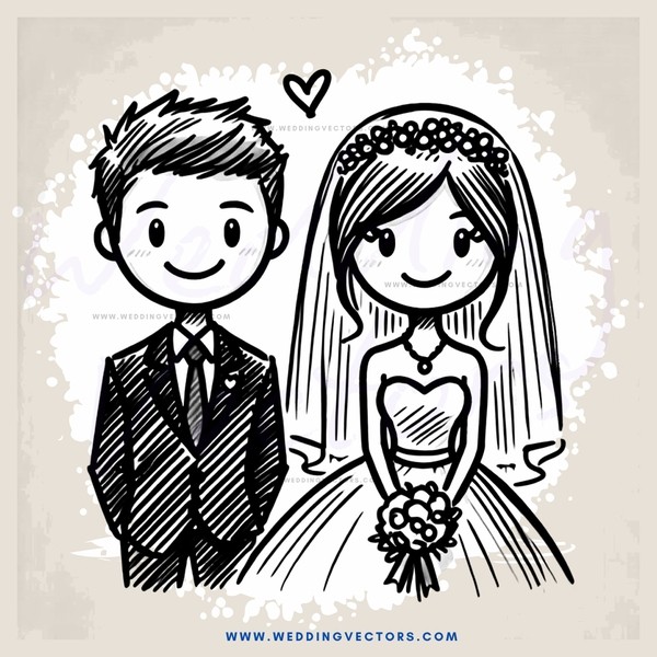 couple posing for picture on their wedding day