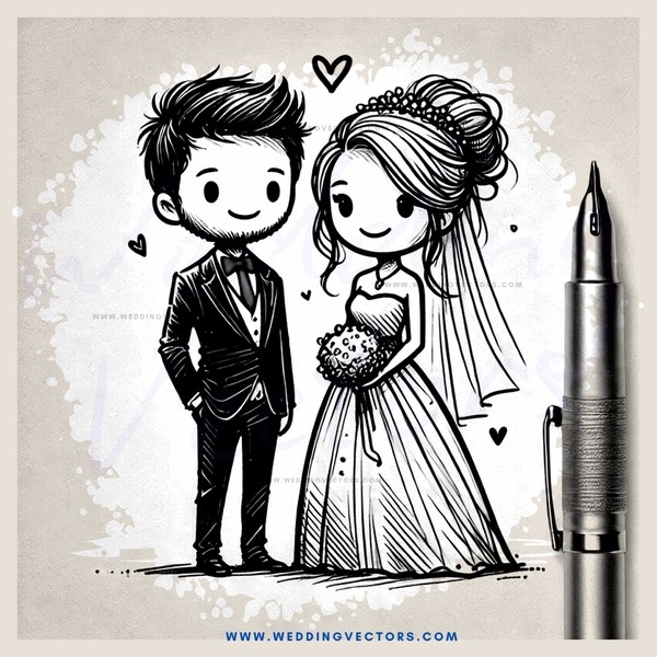 married couple cartoon