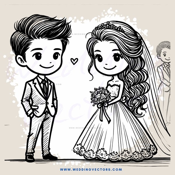 a man and woman in a wedding