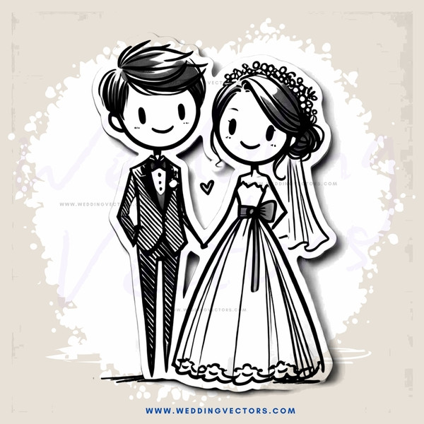 a couple standing together in black and white
