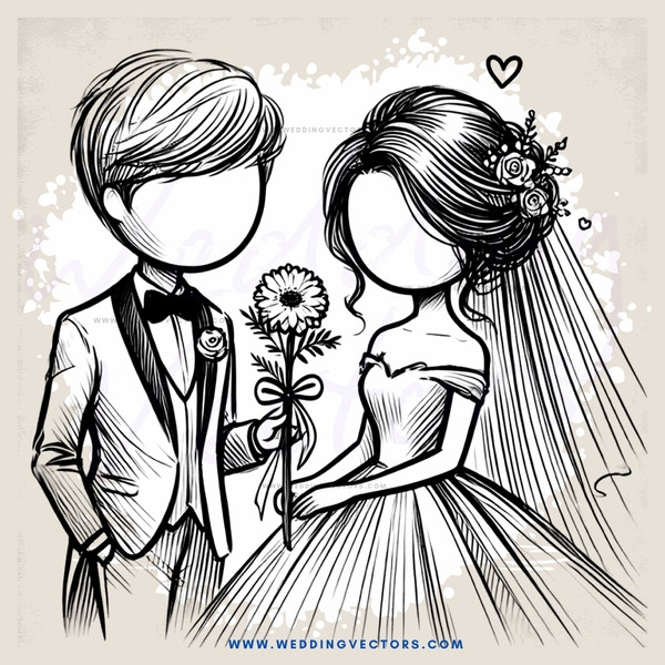 a wedding couple exchanging rings and flowers