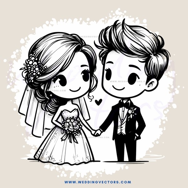 wedding bride & groom