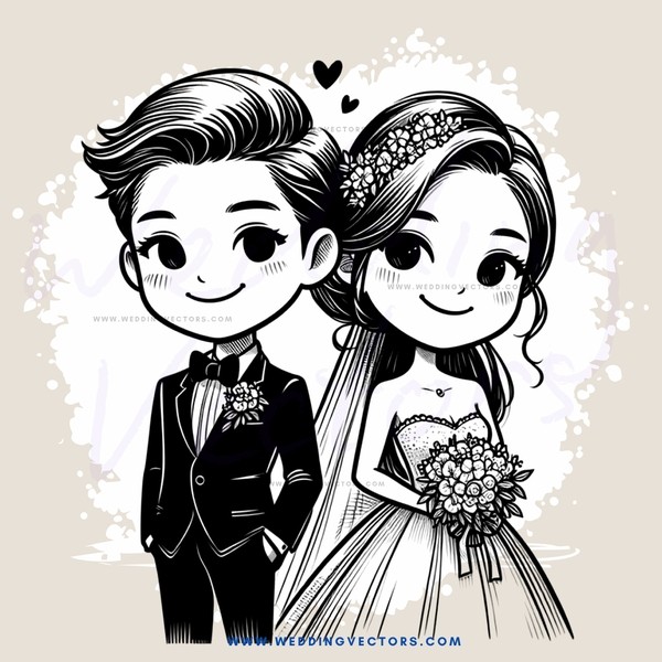 the bride and groom