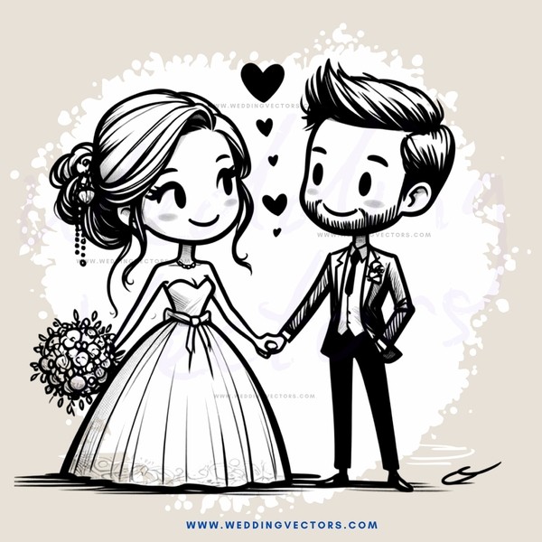 a romantic cartoon illustration