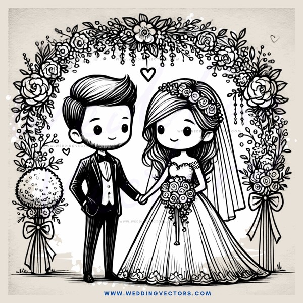 the groom and bride