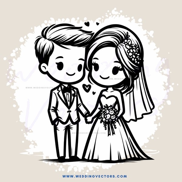 the groom and bride standing together for their wedding picture