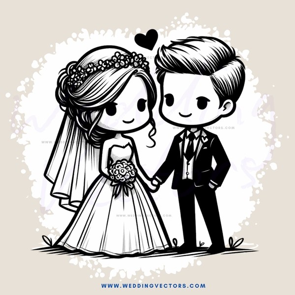 a couple holding hands and getting married