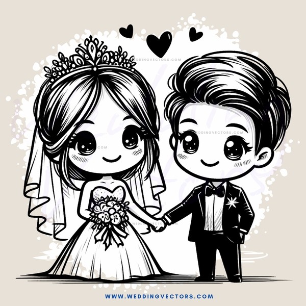 the wedding couple