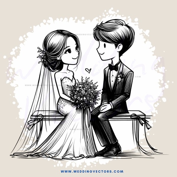 wedding bride and groom