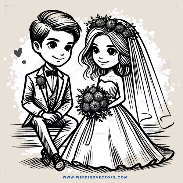 a boy and girl sitting together