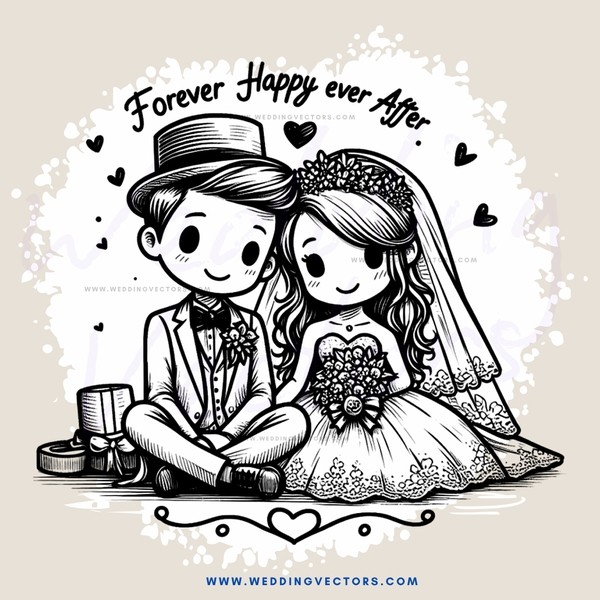 happy couple clip art