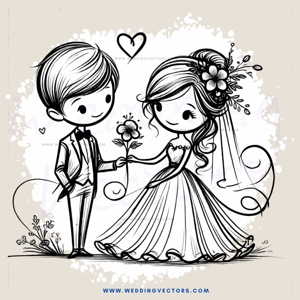 wedding bride and groom