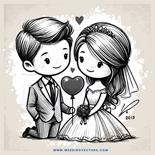 a bride and groom share their love for one another with an i heart you balloon